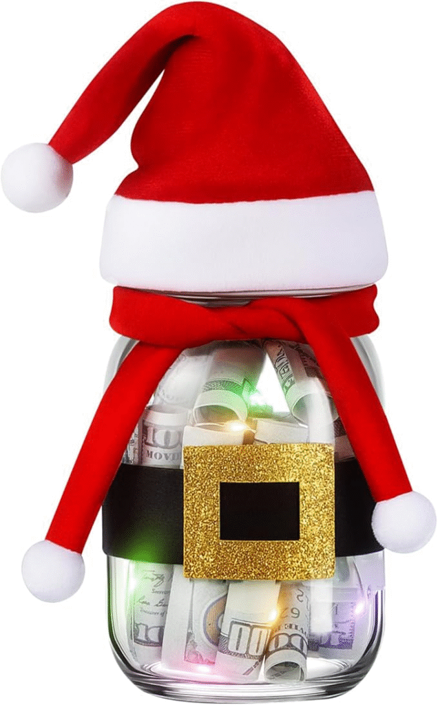 DIY letter jars for moms on Christmas