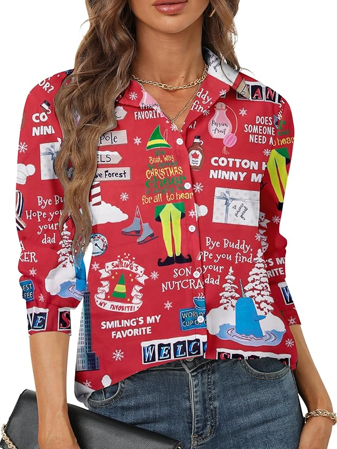 casual Santa T shirts  for moms