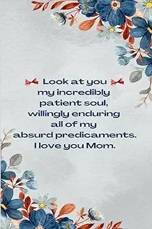 Personalized note book for mom