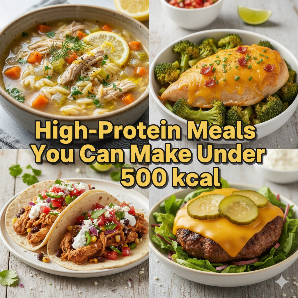 high-protein meals you can make under 500Kcal
