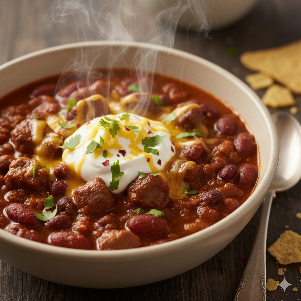 Beef Chili with Beans high-protein winter recipes