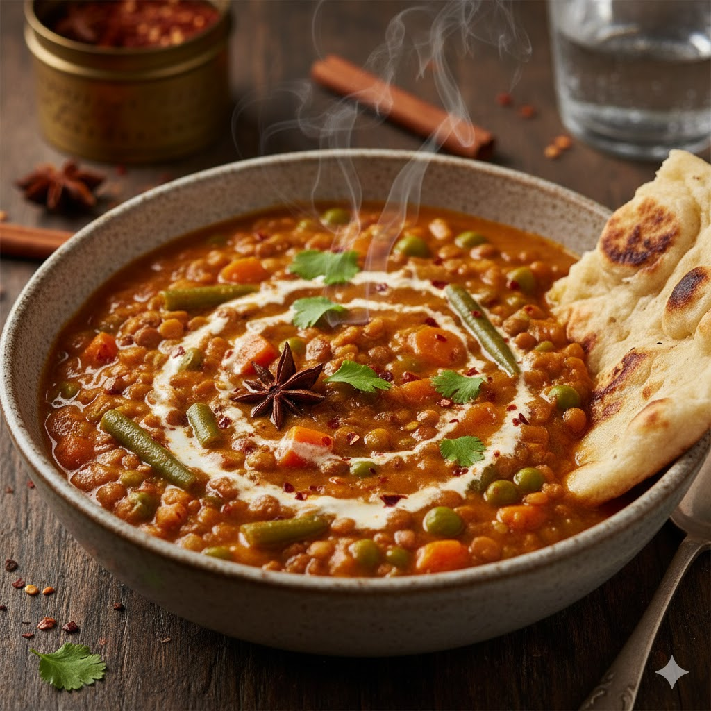 Lentil Curry Stew high-protein winter recipes