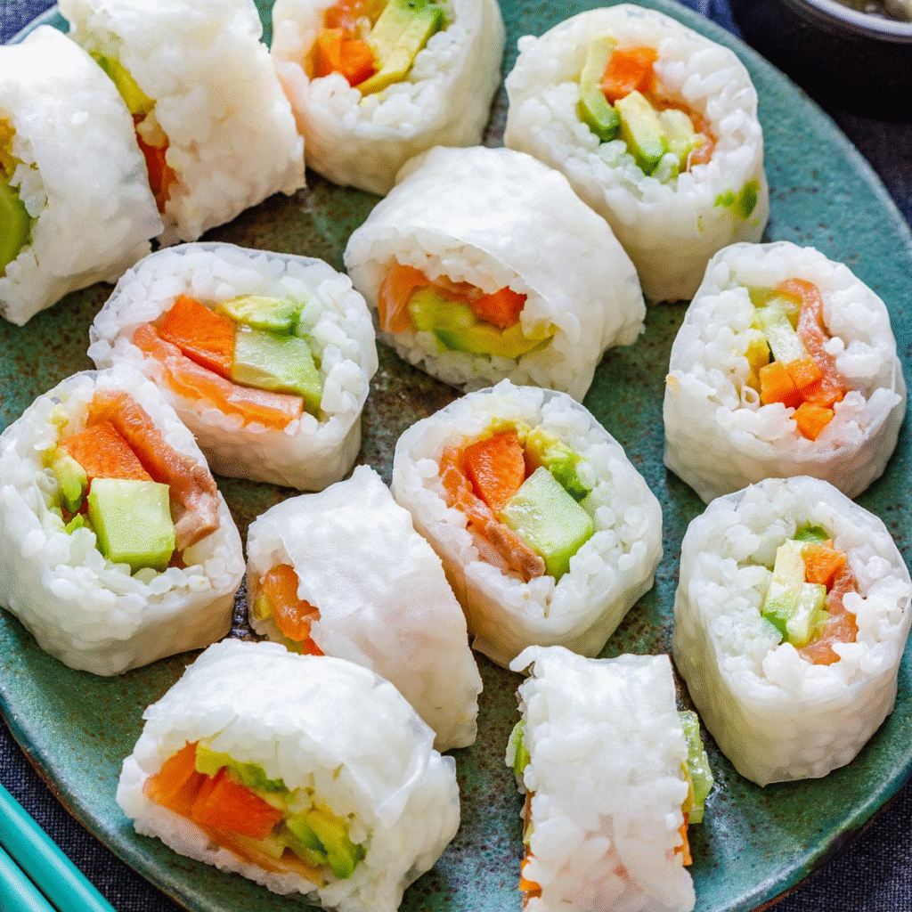 sushi rice fillings for easy California rolls 