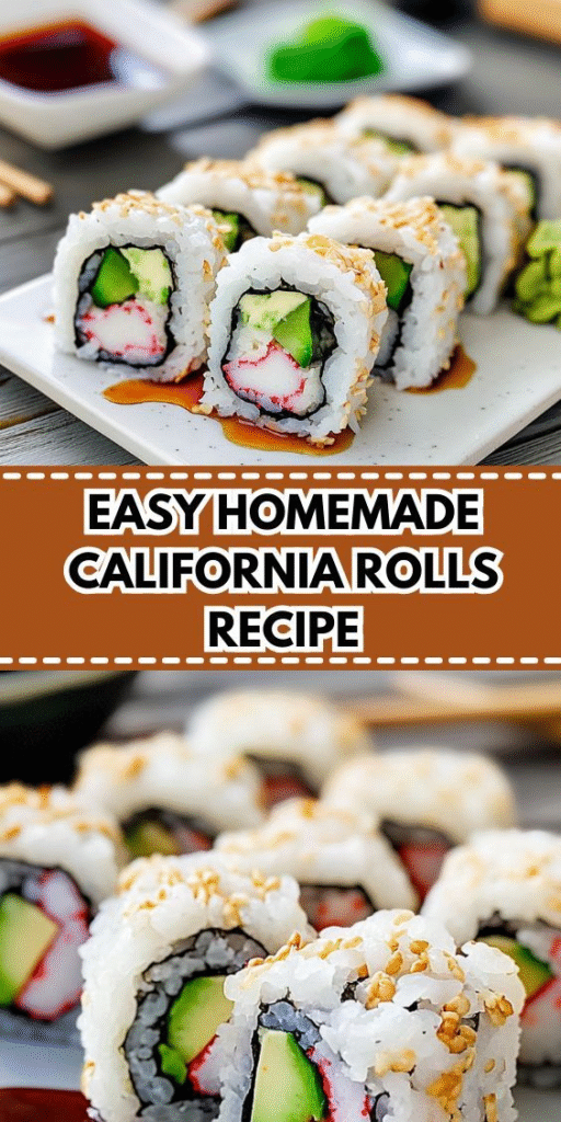 easy sushi California rolls recipe