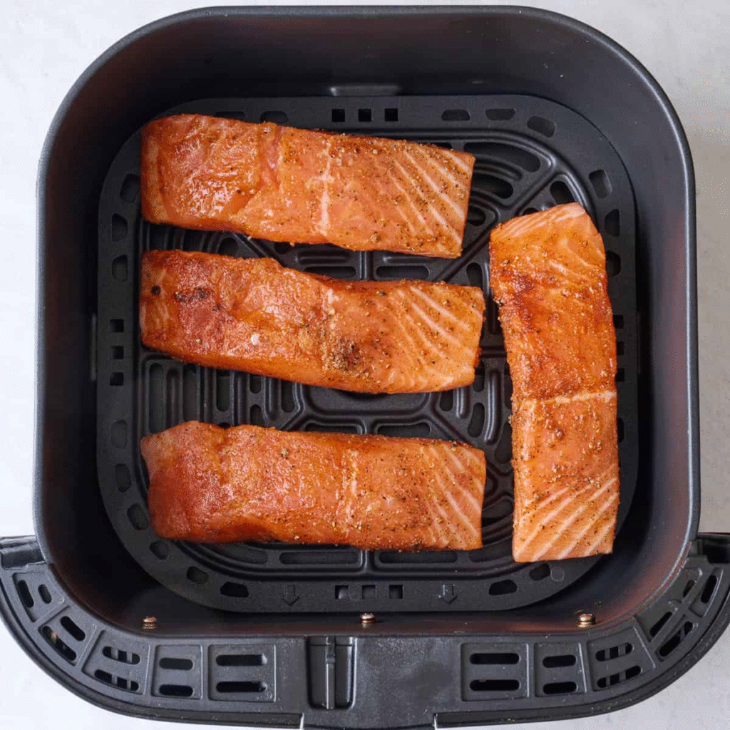 air fry salmon instant high-protein meal