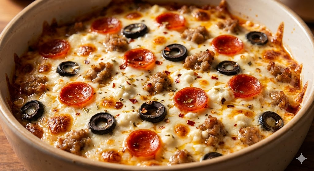 cottage cheese pizza bowl instant high-protein meal