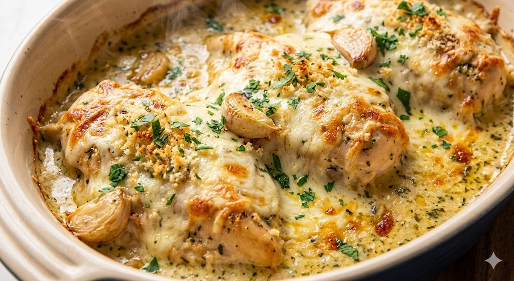 Garlic Parmesan Chicken Bake