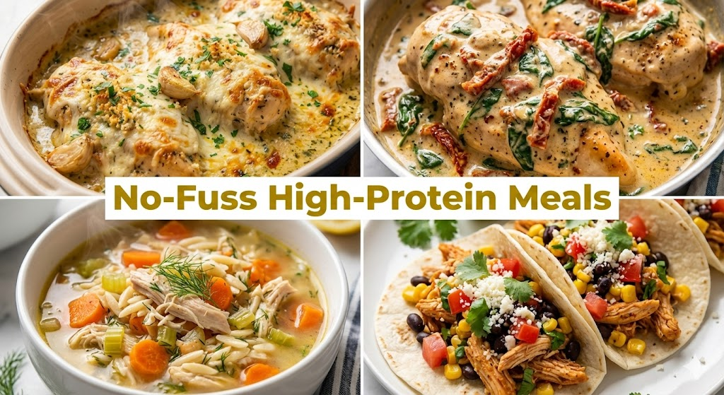 no fuss high-protein meals under 500Kcal