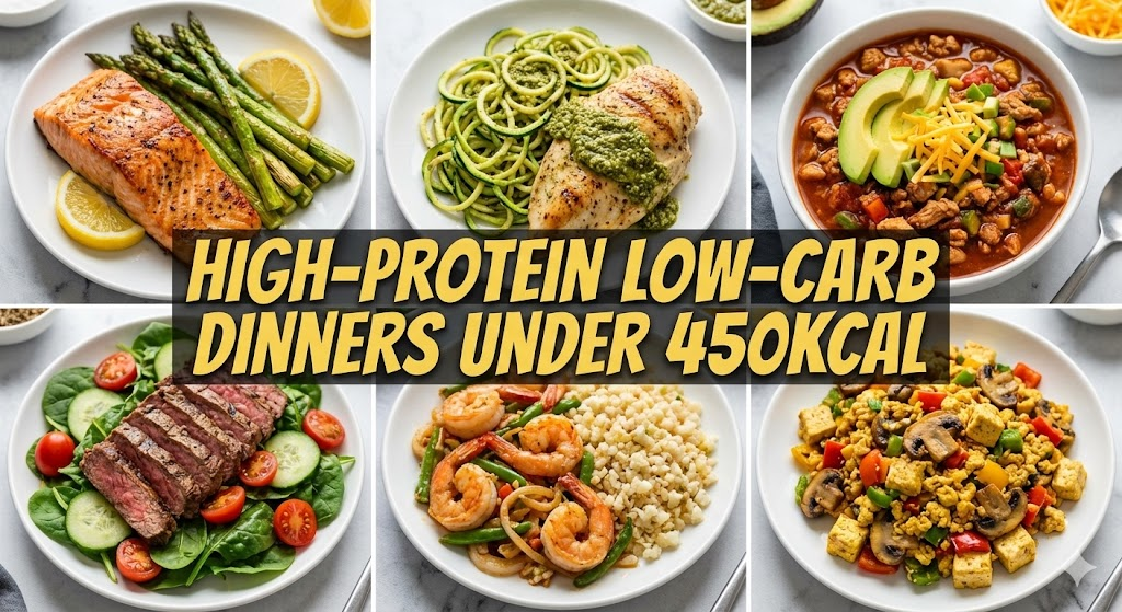 high-protein low-carb dinners under 450Kcal