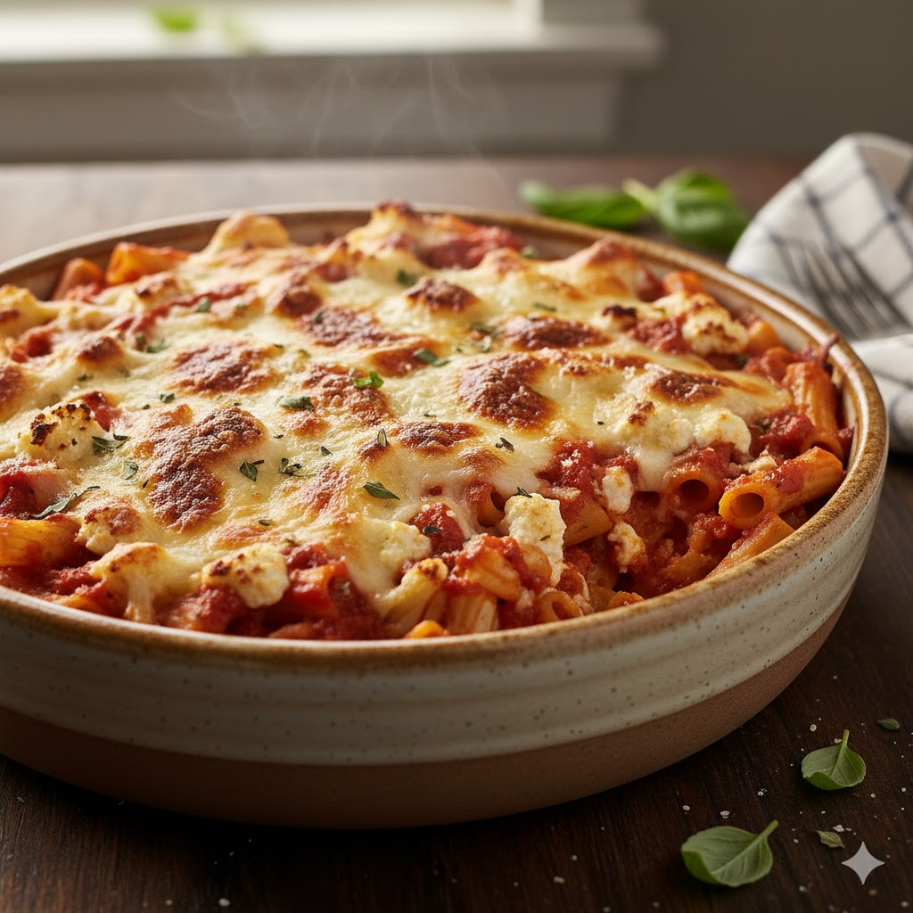 High-Protein Low-Carb Dinners Cauliflower Ziti