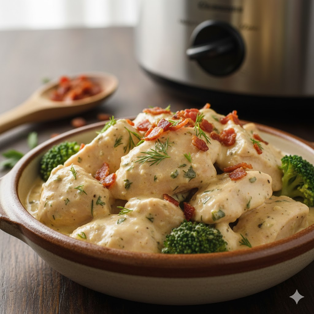 High-Protein Low-Carb Dinners Slow Cooker Cream Cheese Chicken Recipe