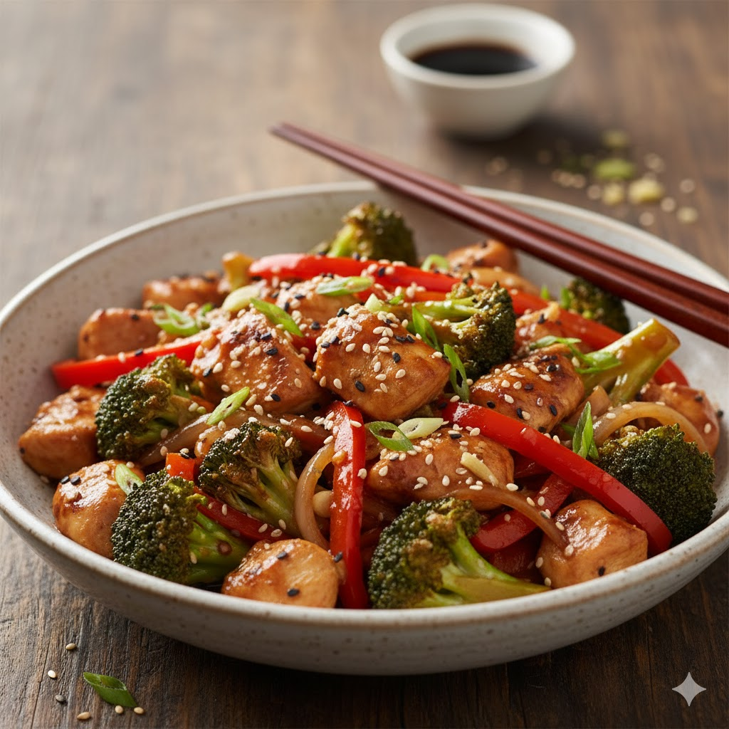 High-Protein Low-Carb Dinners Keto Chicken and Broccoli Stir Fry