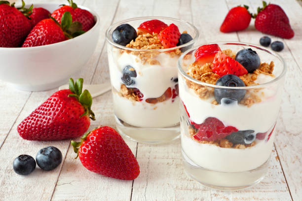 Greek Yogurt Parfait healthy high-protein snacks 