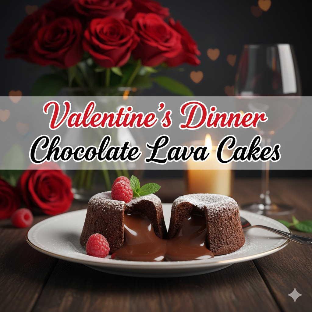 Chocolate Lava Cakes to End Valentine's Day Dinner Recipe